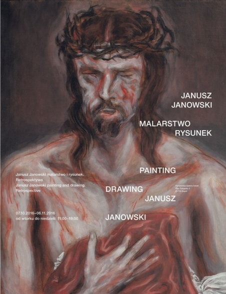 Plakat wystawy Janusza Janowskiego 