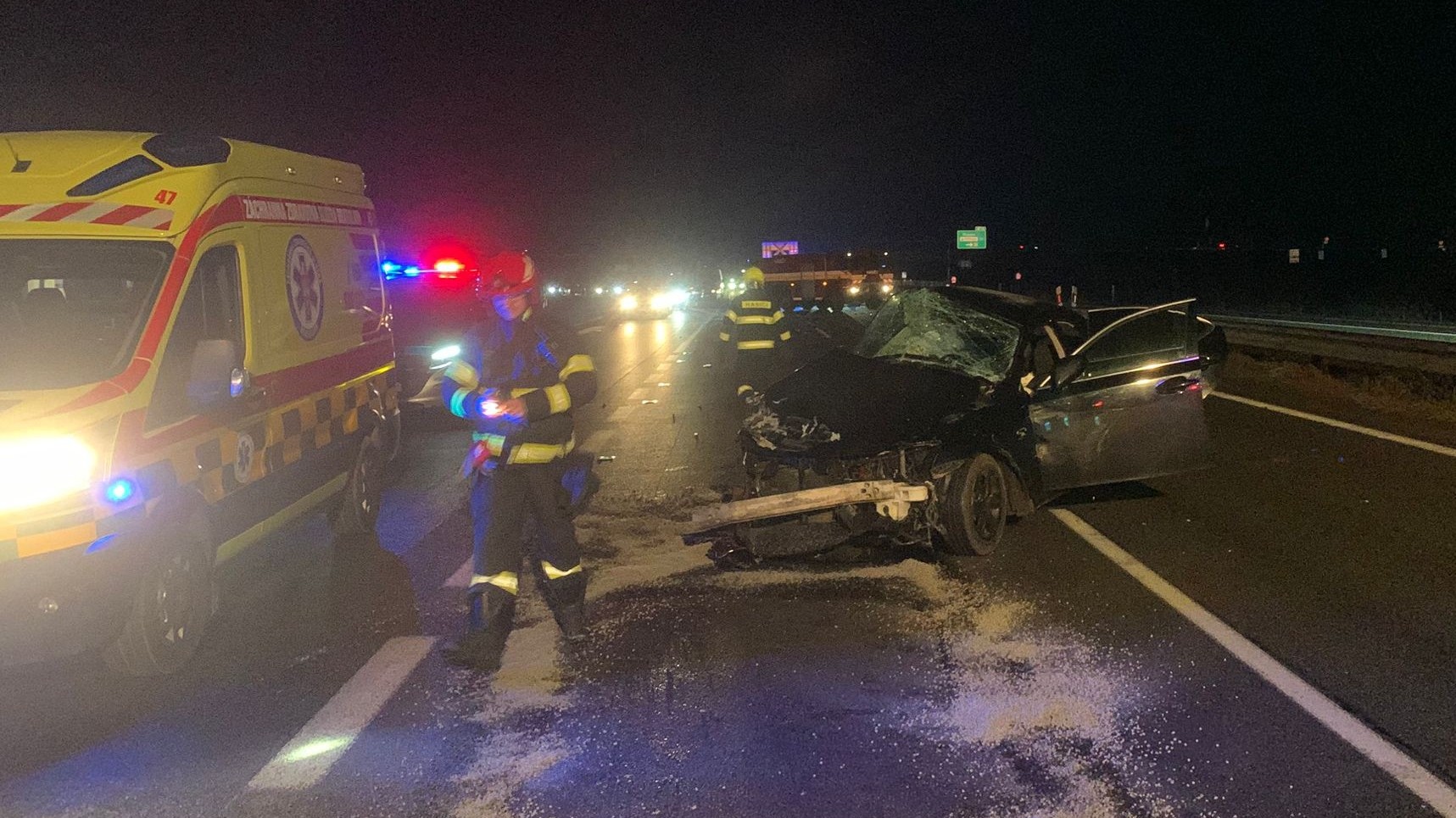 Dopravná nehoda na diaľnici D2