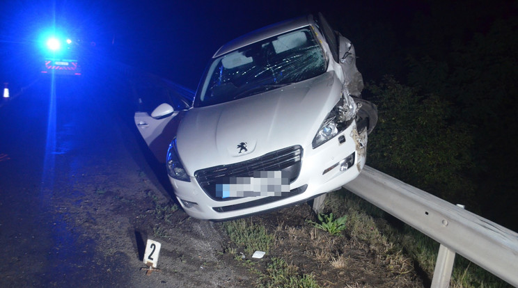 Sört és pálinkát ivott, majd súlyos balesetet okozott a férfi Békéscsaba közelében /Fotó: police.hu