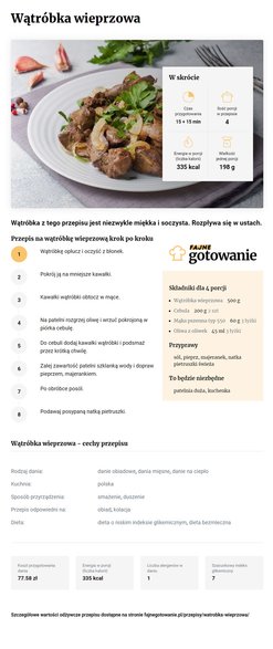 Wątróbka wieprzowa