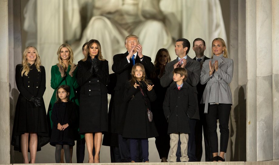 Donald Trump z rodziną