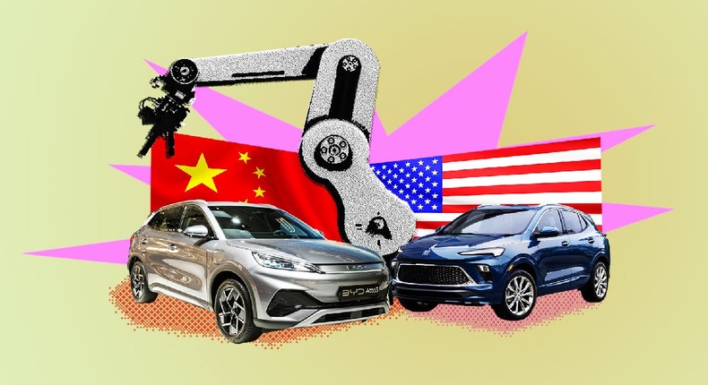 There aren't currently any Chinese car brands for sale in the US, but there is concern they could eventually make a play to upend the US market.Sjoerd van der Wal / Getty Images, Buick; Arif Qazi / Insider