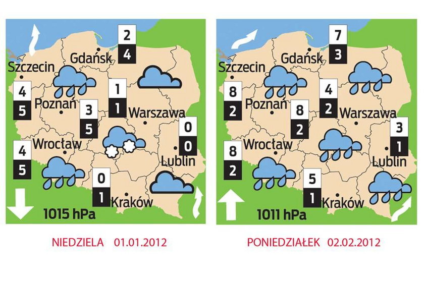 Pogoda na sylwestra, Nowy Rok i 2 stycznia. Śnieg spadnie w...