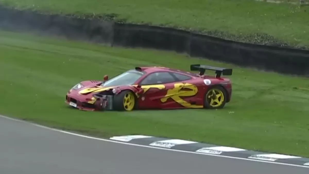 Perkusista Pink Floyd rozbił McLarena F1 GTR