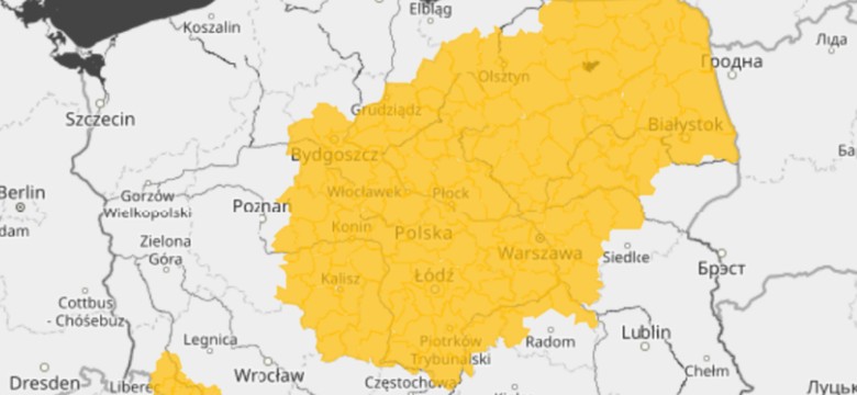 IMGW ostrzega przed siarczystymi mrozami do -18°C. Komunikaty dla 7 województw. Żółte alerty dla Warszawy, Łodzi i Torunia