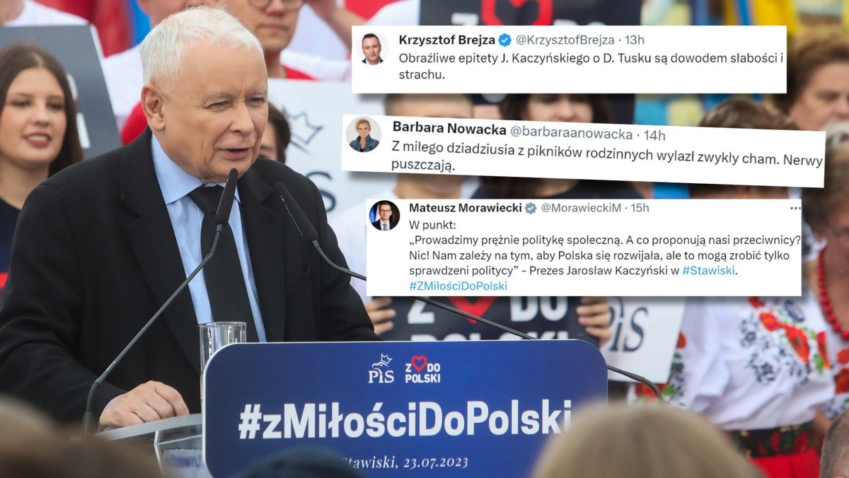 Burza po wystąpieniu Kaczyńskiego. "Z miłego dziadziusia wylazł cham"