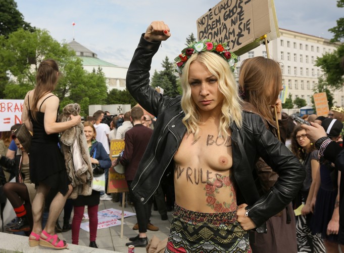 'Marsz Szmat' na ulicach Warszawy