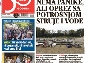 Blic naslovna strana za 4.8.