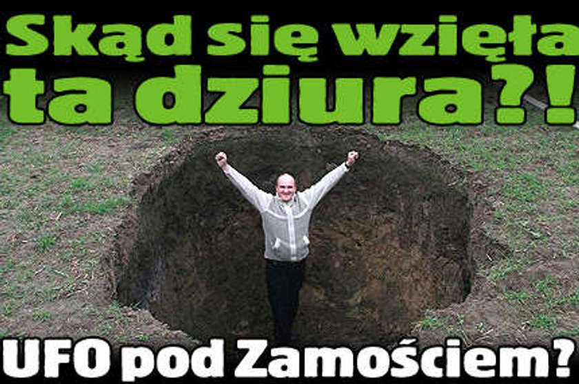 Kto zrobił tę dziurę? UFO pod Zamościem?!