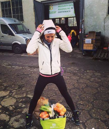 Anna Lewandowska na świątecznych zakupach