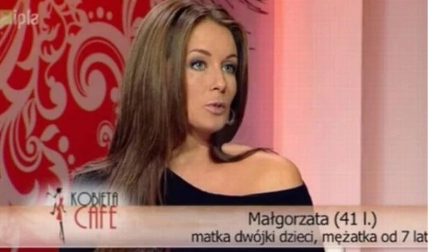 Małgorzata Rozenek-Majdan w programie Polsat Cafe, 2010 r.
