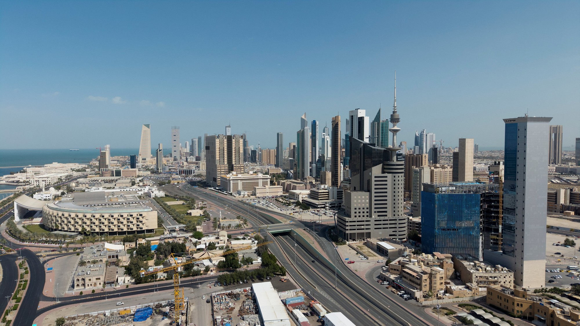 Vzdušná snímka Kuvajtu