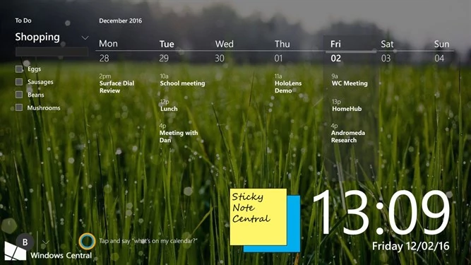 HomeHub z Windows 10 - jeden z konceptów usługi (fot.: Windows Central)