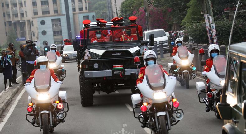 Ex-President Mwai Kibaki's body arrives in Parliament for public viewing