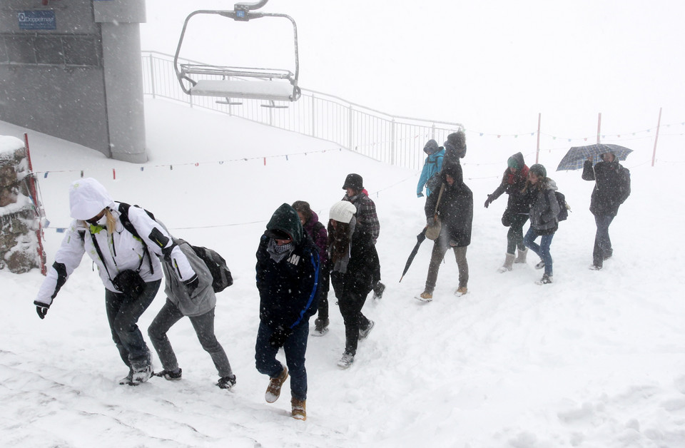 ZAKOPANE KASPROWY WIERCH OPADY ŚNIEGU