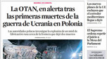 "NATO w gotowości po pierwszych ofiarach śmiertelnych wojny ukraińskiej w Polsce" - podaje "La Vanguardia" 