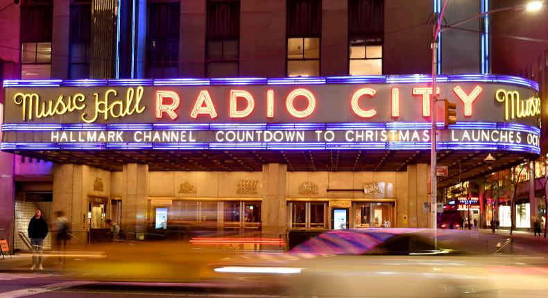 Radio City Music Hall in Manhattan.Noam Galai/Getty Images for Hallmark Media