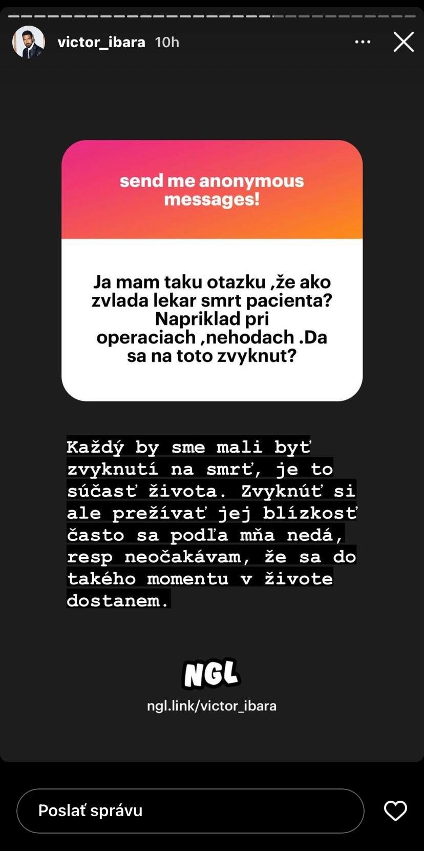 Victor prezradil svoj postoj.