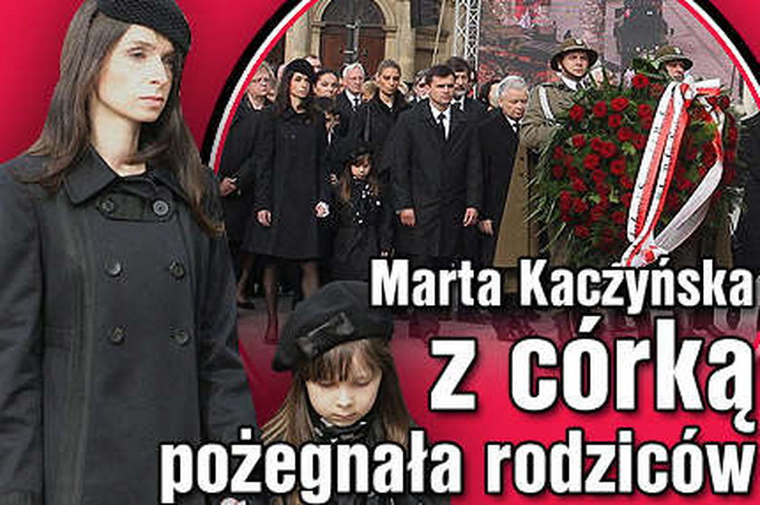 Marta Kaczyńska z córką pożegnała rodziców