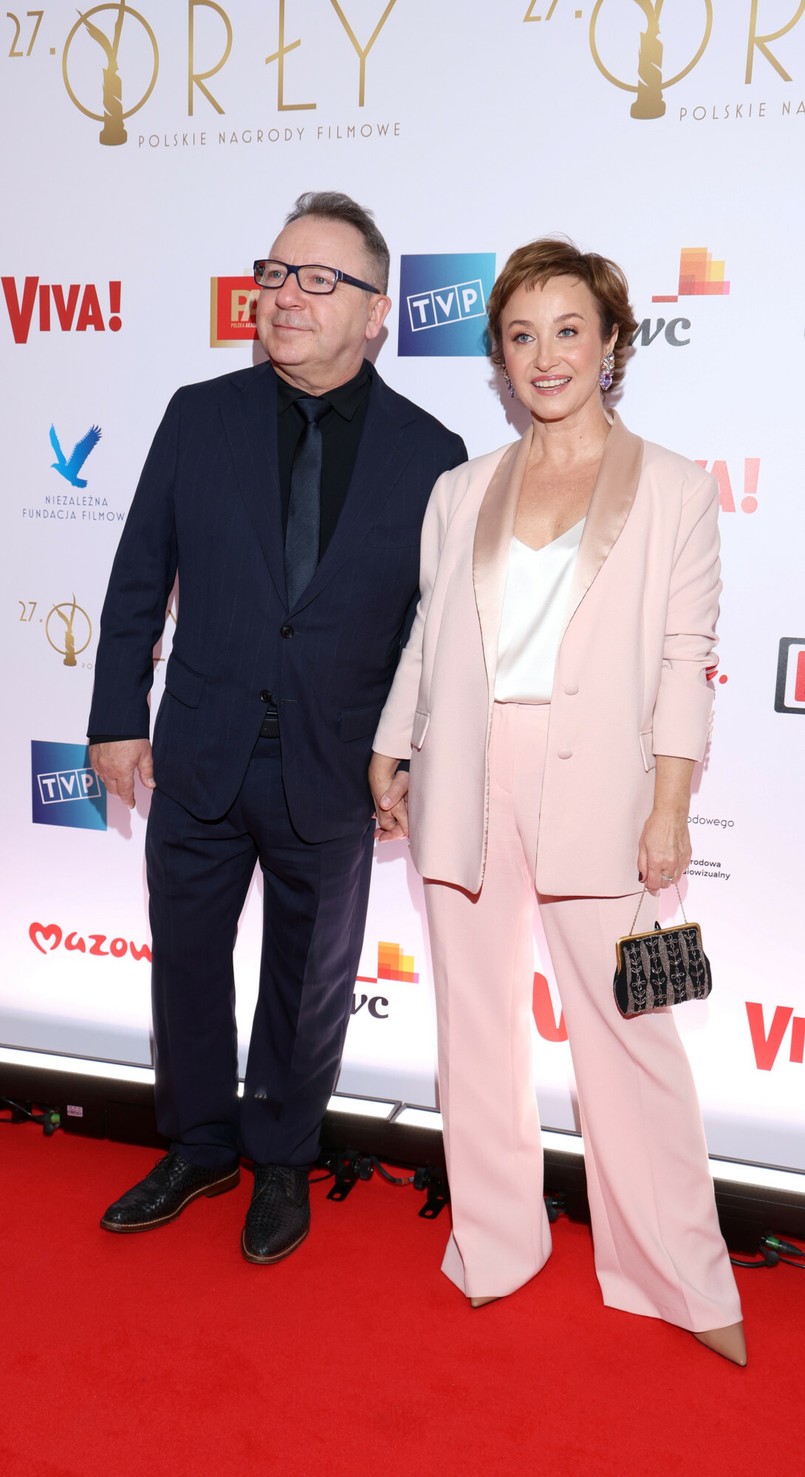 Gabriela Muskała i Zbigniew Zamachowski czule trzymali się za ręce