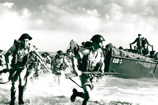 Lądowanie żołnierzy angielskich w Normandii,