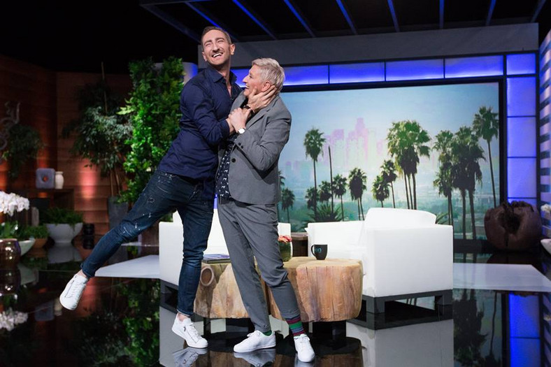 Łukasz Jakóbiak z polską Ellen DeGeneres