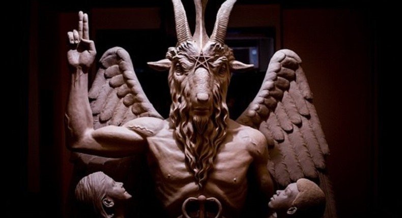 The Satanic statue