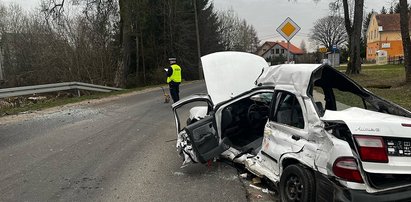 Tragedia w Niebrzydowie. Młody kierowca stracił życie