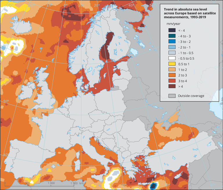Poziom wody w Bałtyku rośnie o ok. 4 mm rocznie