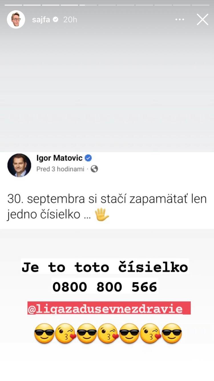 Sajfa si neodpustil ostrú poznámku na adresu Matoviča.