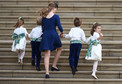 Dzieci brytyjskiego dworu na ślubie księżniczki Eugenii