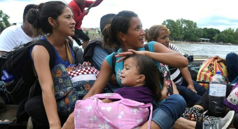 Women and children from the Honduran migrant caravan will be processed by Mexican immigration authorities and taken to a shelter in the city of Tapachula