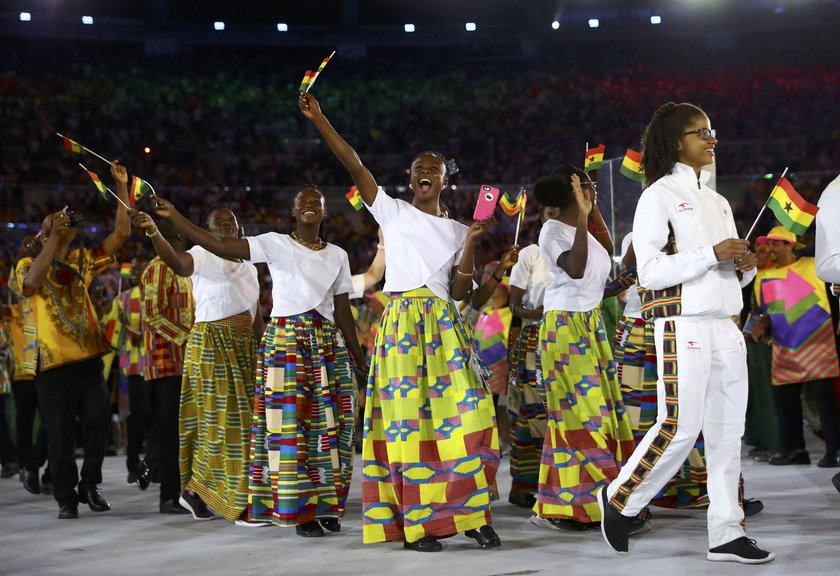 Rio 2016: Barwne stroje olimpijczyków na ceremonii otwarcia