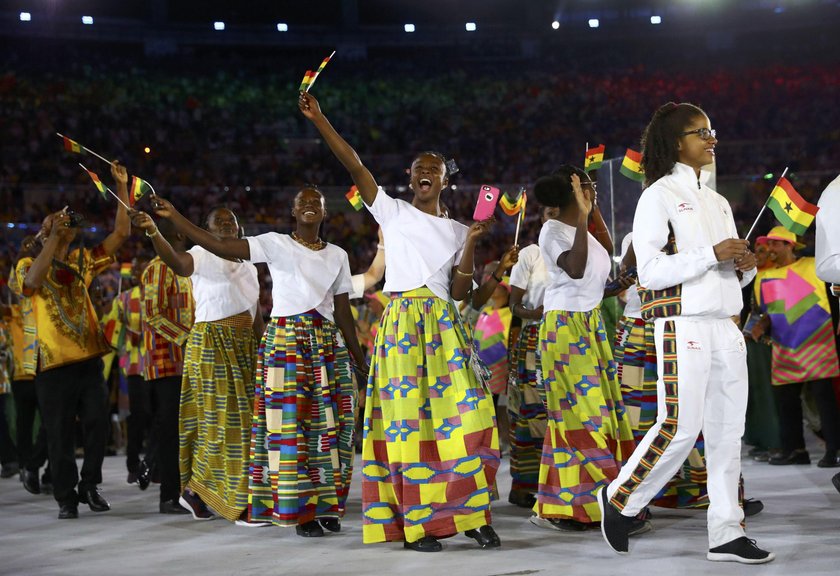 Rio 2016: Barwne stroje olimpijczyków na ceremonii otwarcia