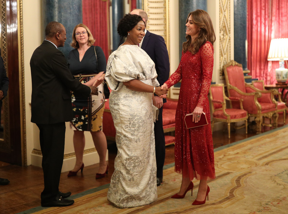 Kate i William na przyjęciu w Pałacu Buckingham