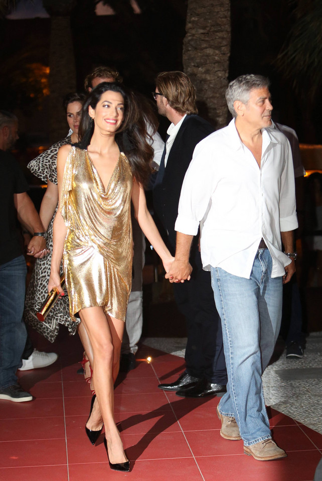 George Clooney, Amal Clooney, Cindy Crawford i Rande Gerber