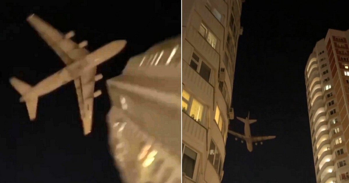 Atak dronów na Moskwę. Samolot prawie się rozbił. FILM