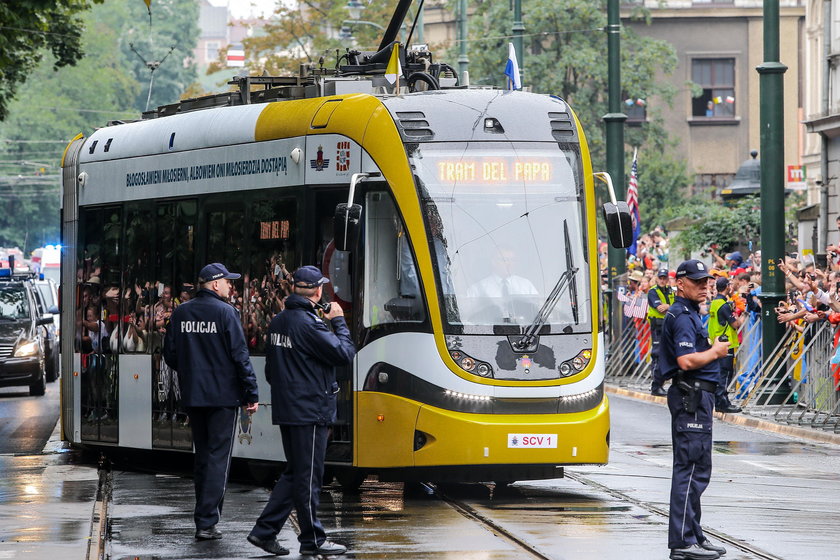 Zabezpieczony tramwaj