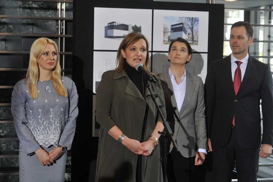 Tamara Vučković, Ana Brnabić, Siniša Mali u JDP