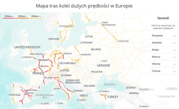 Torpedy na torach. Wszystko, co trzeba wiedzieć o kolejach dużych prędkości na świecie [RANKING i MAPY]