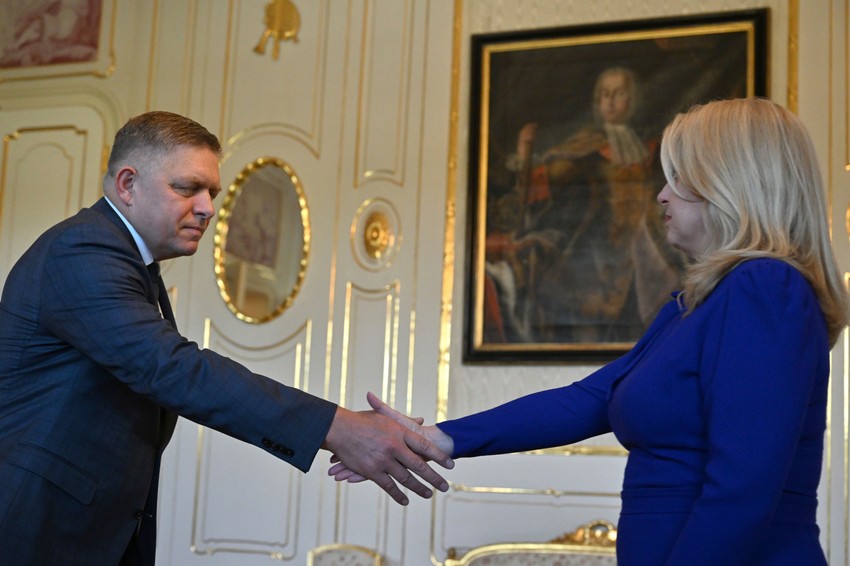 Robert Fico i Zuzana Čaputova u Bratislavi 2. oktobra