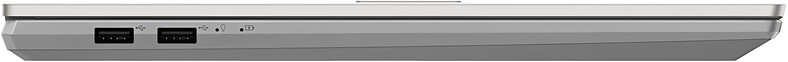Asus Vivobook Pro 14X OLED (M7400QE) – lewy bok. Jak widać, według producenta laptop pozbawiony jest jakichkolwiek nóżek :)