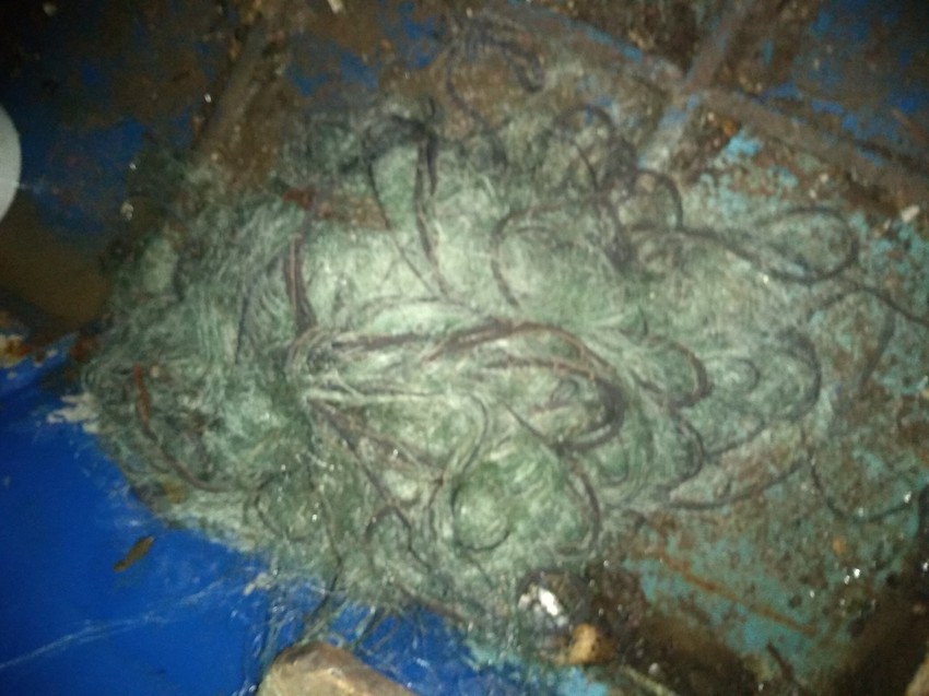 Mreža kojom su Kragujevčani pokušali da kradu ribu iz Gružanskog jezera