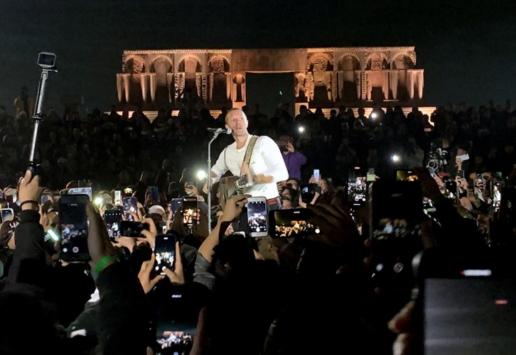 Koncert Coldplay w Jordanii, 23 listopada 2019