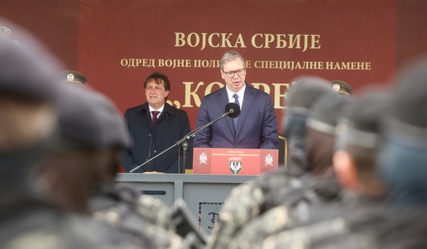 Aleksandar Vučić prisustvuje obeležavanju Dana jedinice Kobre