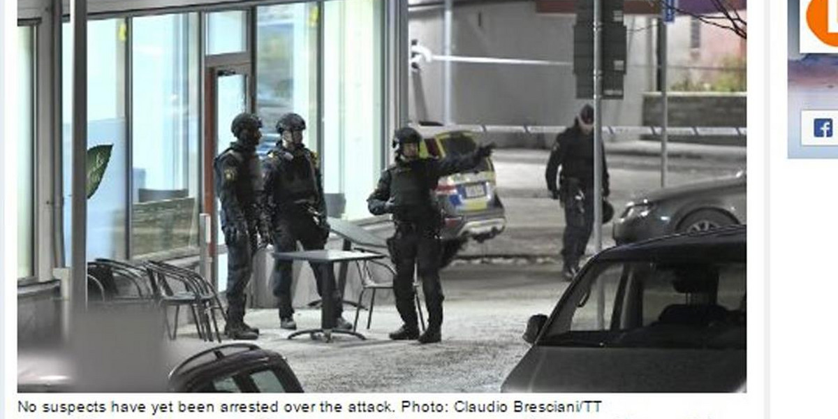 Strzelanina w centrum Sztokholmu. Dwie osoby nie żyją
