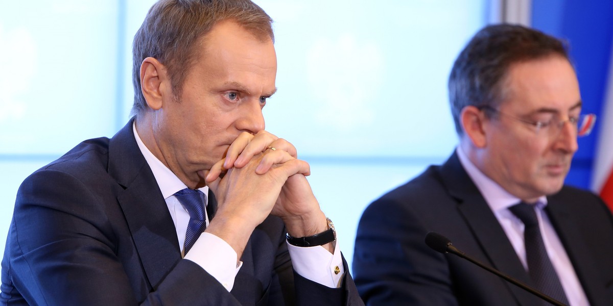 Donald Tusk i Bartłomiej sienkiewicz