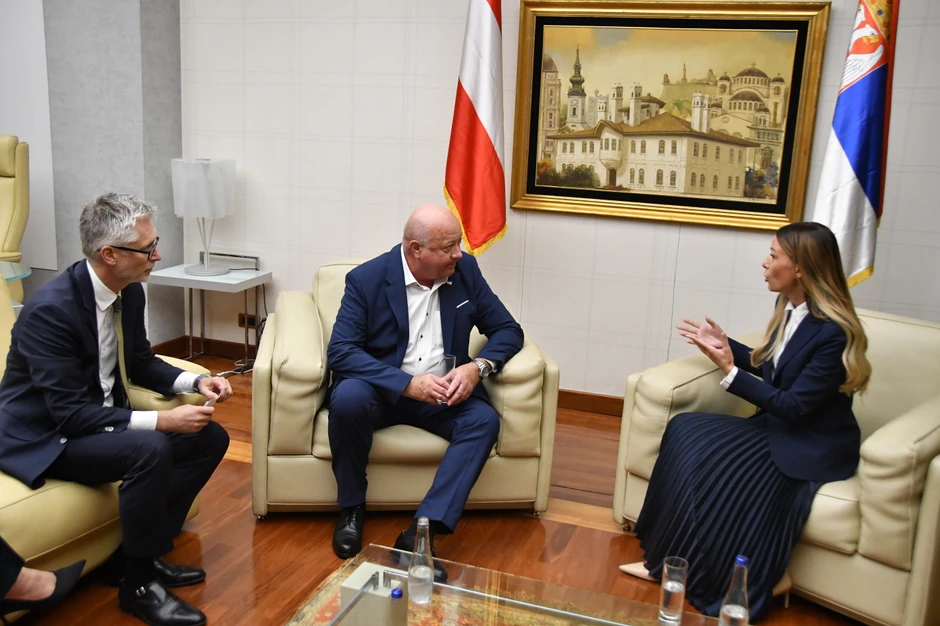 Adrijana Mesarović i kancelar Austrije Kristijan Štoker