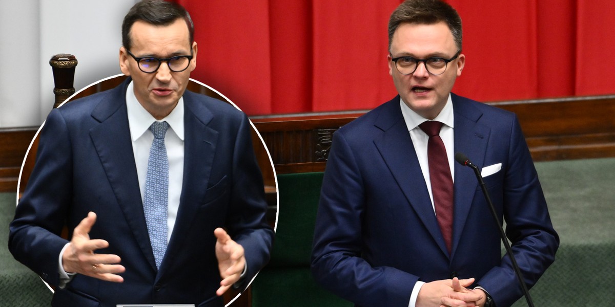 Szymon Hołownia zażartował z premiera Morawieckiego.