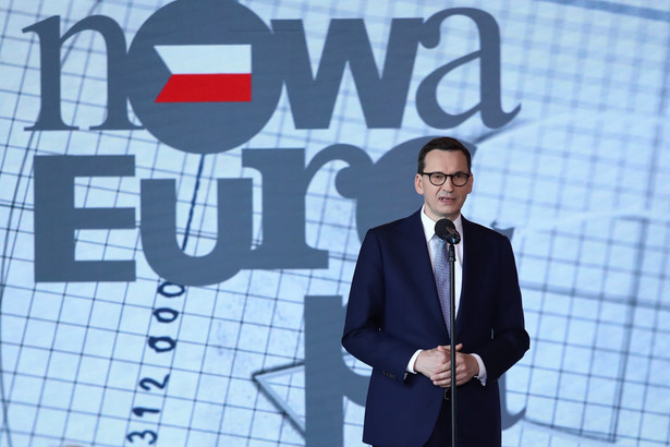Premier Mateusz Morawiecki przemawia podczas panelu "Wojna przyszła do Europy – Czy żyjemy w nowej erze?" w pierwszym dniu XII Kongresu Polska Wielki Projekt.